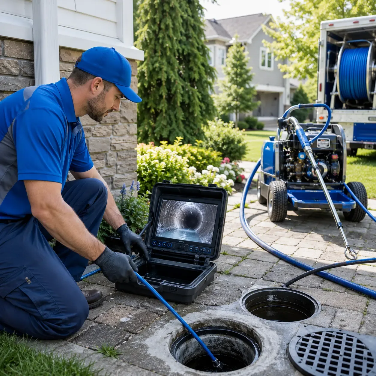 Outdoor drain cleaning professionals serving Jacobs Creek, PA